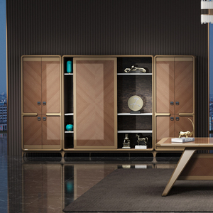 Hiện đại sang trọng Phong cách Trung Quốc lớp lưu trữ Cửa dẫn hiển thị tủ quần áo Tủ hồ sơ - Product Image 4