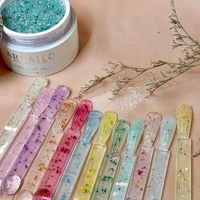 ARNAILO Gel UV Constructeur d'ongles à faible chaleur, écologique, avec paillettes opalescentes et fleurs séchées, sans TPO ni HEMA, pour usage professionnel OEM, 12 couleurs
