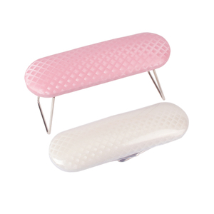Oreiller de manucure en cuir rose pour salon, repose-bras pliable pour manucure et nail art, outils de manucure et nail art, remise sur les produits mixtes HQ - Product Image 1