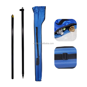 Poste topográfico de fibra de carbono universal 2,2 m tornillo de bloqueo telescópico RTK GPS poste para equipos topográficos - Product Image 4