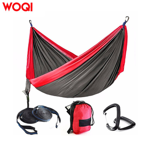 Woqi-hamaca doble de nailon para acampada, portátil, para árbol, paracaídas, con red contra insectos - Product Image 3