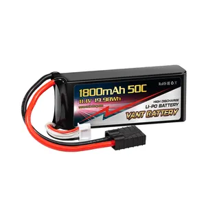 VANT RC 3S LiPo סוללה 11.1V 50C 1800mAh עבור רב הרוטור שאיבת חליפות Quanum נובה פנטום להב 350 quadcopter