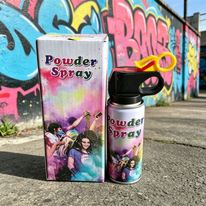 Polvo de Color Holi en Aerosol de 100g en Lata de Hierro - Aerosol de Polvo de Almidón de Maíz Colorido para Eventos Escolares y Festivales - Product Image 3