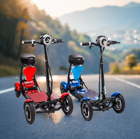 2026 Baichen 250W*2 Brushless Premium Ringan Lipat 4 Roda Kendaraan Listrik untuk Pengguna Lansia