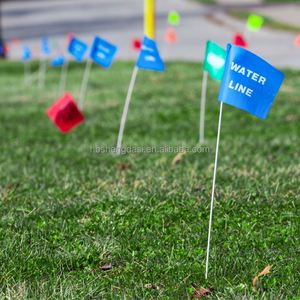 Banderas de Jardín Pequeñas de PVC con Logotipo Personalizado de 4 * 5 Pulgadas, Amarillas, Azules, Rojas, Blancas y Naranjas, para Marcar el Césped - Product Image 2