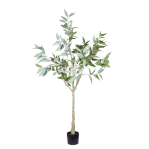 Artificial Eucalyptus <b>Tree</b> 5FT Black Pot Realistic Indoor Plant for Home Office Decoration - Product Image 6