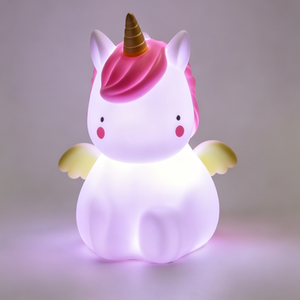 Lampes à induction modernes et mignonnes en forme <span class=keywords><strong>de</strong></span> <span class=keywords><strong>licorne</strong></span>, fonctionnant avec des piles AAA, lumière blanche chaude 3300K, pour la chambre à coucher, la table <span class=keywords><strong>de</strong></span> <span class=keywords><strong>chevet</strong></span>, la décoration <span class=keywords><strong>de</strong></span> la maison, créatives - Product Image 1