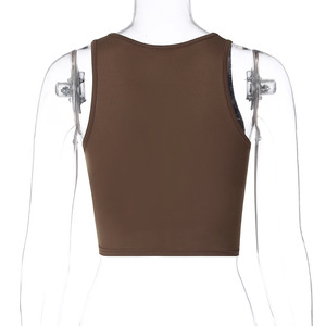 Punk Vintage Rhinestone <strong>Goth</strong> Streetwear Sleeveless T-shirt Graphic T Shirt Women Y2k Crop Top O-neck <strong>Tshirt</strong> - Product Image 4