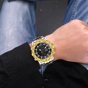 Orologio da Polso Analogico Digitale di Lusso in Acciaio Inossidabile Golden Hour per <span class=keywords><strong>Uomo</strong></span> - Product Image 5