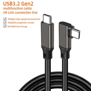 Usb3.2 Gen2 Type-C Elleboog Vr Link Datalijn 4K Videoprojectielijn 20Gbps Hogesnelheidstransmissie Mobiele Spellijn