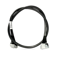 Kabel Server MCIO 8i ke MCIO 8i 80cm SFF-TA-1016 PCIe Gen5 NVMe 74Pin Mini Cool Edge IO Kabel Twinax Kecepatan Tinggi