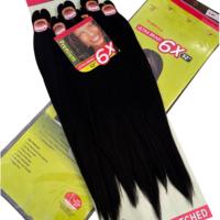 Extensions de cheveux à tresser pré-étirées Ez Braiding Hair, en fibre synthétique lisse de 52 pouces, pour tresses et torsades, vente en gros pour femmes