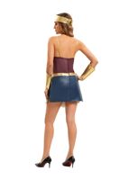 Nouvelle Robe de Costume en Polyester Style Wonder Woman de la Justice League pour Halloween 2026 - Tenue de Jeu de Rôle Déesse Grecque