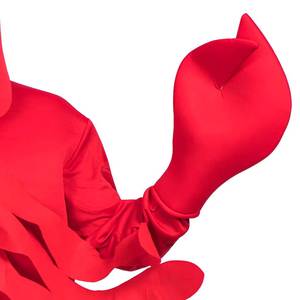 Halloween <b>Red</b> Lobster Marine Creature Sponge Funny Cosplay Costume <b>Suit</b> Polyester Unisex Adult Party Stage Performance Role Play - Product Image 4