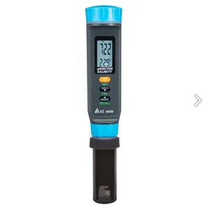 PH. <span class=keywords><strong>EC.</strong></span> TDS. Salinidad. S.G. Temp. Sonda de Agua Multifuncional 6 en 1 AZ8699 Capaz de Medir el Rango de Conductividad Azul/Gris/Negro - Product Image 2