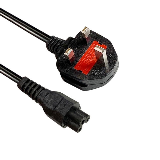 3 Pin Laptop Adapter Mickey Mouse Kettle Lead Main Power Cord Euro European EU IEC C5 1m Cloverleaf Cable for Uk