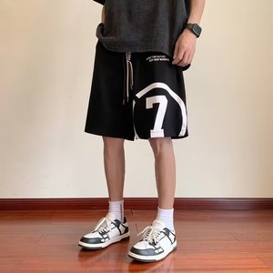 Nouveauté été Short de sport décontracté pour homme, <span class=keywords><strong>grande</strong></span> <span class=keywords><strong>taille</strong></span>, coupe ample, polyvalent, style américain, pour la plage et le basketball - Product Image 3