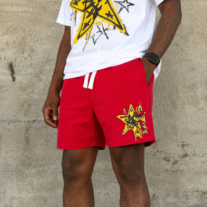 Ensemble de survêtement Y2K personnalisé avec logo sérigraphié, <span class=keywords><strong>short</strong></span> de jogging et t-shirt 2 pièces pour <span class=keywords><strong>homme</strong></span> - Product Image 3