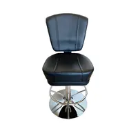 Tabouret de Table en cuir texturé et en métal, chaise de bureau, de Style rétro, moderne, de couleur noir, pour Machine à fentes profondes