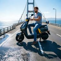 Sepeda Motor Listrik Langsung dari Pabrik 1000W 60V 72V Jarak Jauh Skuter Listrik Off Road Dewasa