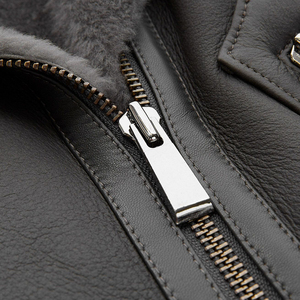 NAFA OEM Womens Ladys Classic Vintage cuello con muescas chaqueta de piel de cordero para el frío mal tiempo - Product Image 6