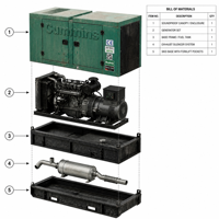 Groupe électrogène diesel silencieux double 50/60Hz 120kW 150kW 160kW 180kW 200kW avec réservoir de carburant, alimenté par Weichai, AVR, alternateur Stanford