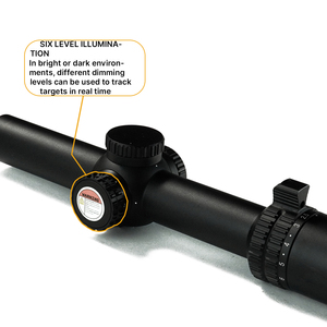 BANGBANG - Telescopio Terrestre 1-6X24 IR FFP, Aluminio, Vidrio Óptico ED, Tubo de 30 mm, Óptica para Deportes al Aire Libre - Product Image 6