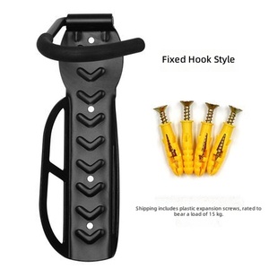 Soporte de Pared para <span class=keywords><strong>Bicicleta</strong></span>, Ligero, Impermeable, Ahorra Espacio, Gancho de Acero para Bicicletas de Montaña y Carretera, Opción Plegable/<span class=keywords><strong>Estática</strong></span> - Product Image 3