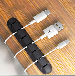 DS1748 אוזניות אוזניות רכב חוט מחזיק USB נתונים כבל המותח כבל גמיש כבל ניהול קליפים סיליקון כבל ארגונית - Product Image 4