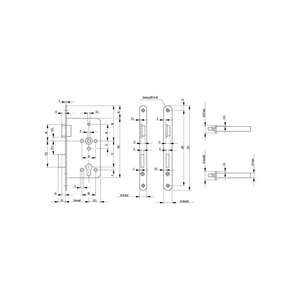BKS zimmertür-einsteckschloss 0515 nach 0515 8 mm DIN rechts - Product Image 2
