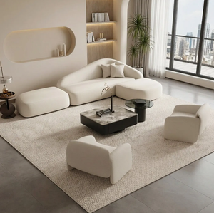 Canapé modulaire minimaliste moderne à trois places pour salons de beauté, hôtels, zones de réception, design d'angle créatif - Product Image 2
