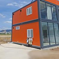 Maison conteneur modulaire préfabriquée extensible sur 2 étages, personnalisable, avec 3 chambres et salle de bain, pour villa résidentielle