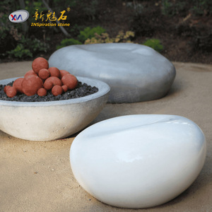 Nuevo Banco de Piedra Mágica Simulada, Adoquín de Cemento, Muebles de Jardín de Hormigón GRC para Decoración de Hoteles y Villas - Product Image 2