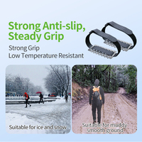 Crampons en acier inoxydable antidérapants, pointes durables et imperméables pour bottes de randonnée sur glace et neige, crampons antidérapants pour activités de plein air