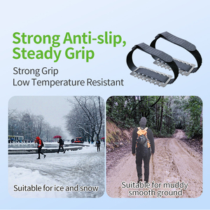 Crampones de Acero Inoxidable Antideslizantes, Duraderos e Impermeables, para <span class=keywords><strong>Botas</strong></span> de Senderismo en Hielo y Nieve, con Puntas Antideslizantes para Exteriores - Product Image 6