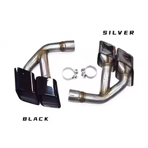 ระบบปลายท่อไอเสียสแตนเลสสตีลของรถ sypes ท่อไอเสียปลายท่อไอเสียสีดำสีเงินสำหรับ <span class=keywords><strong>Audi</strong></span> Q7 SQ7ขึ้น - Product Image 3