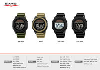 SKMEI 2358 Solar-Digitaluhr Wasserdichte Sportuhr Multifunktions-Chronograph Alarm EL-Licht für Herren
