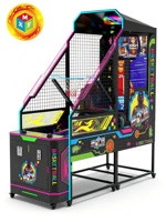 Machine d'arcade de basket-ball à monnayeur, prix d'usine, jeu de tir de basket-ball de rue avec distribution de tickets, à vendre