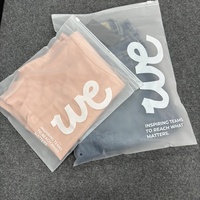 Sacs à vêtements écologiques personnalisés, sacs à fermeture éclair givrés pour vêtements avec logo personnalisé, sacs à fermeture éclair en plastique transparent imprimés sur mesure