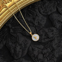 Collares con Colgante de Moda en Oferta, Collares Modernos con Cristales de Diamante, Collares con Colgante Personalizados Populares