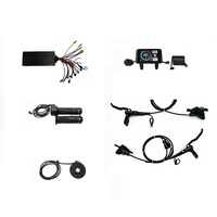 Kits de conversion de roue de vélo électrique avec moteur intégré 72V 3000W 60V 2500W 48V 2000W, déport de 175 mm, pour roue large 20x4.0