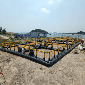 Cage à poissons carrée en HDPE avec plateforme de travail pour l'aquaculture intérieure - Product Image 6