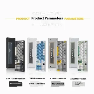 Clavier mécanique Tir-mode Bee avec T&I X100, alliage d'aluminium CNC, BT, clavier de jeu à échange à chaud, accessoires pour joueurs <span class=keywords><strong>PC</strong></span> - Product Image 2