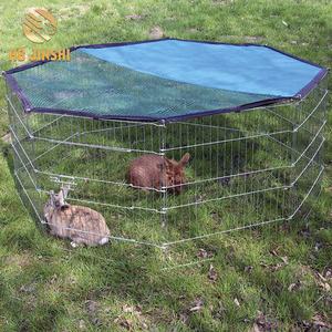 कवर के साथ खरगोश सुअर बिल्ली के लिए 8 पैनल मेटल प्ले रन केज पालतू कुत्ता पिल्ला पेन - Product Image 4