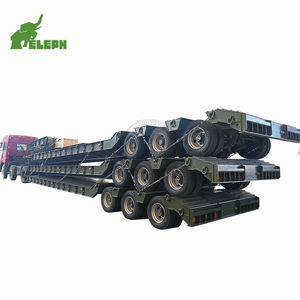 Semi-remorque à plateau surbaissé concave robuste, remorque à plateau surbaissé pour camion, semi-remorques surbaissées <span class=keywords><strong>d</strong></span>'<span class=keywords><strong>occasion</strong></span> - Product Image 4