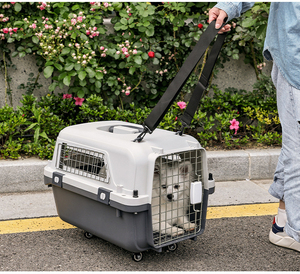 <span class=keywords><strong>Cage</strong></span> de <span class=keywords><strong>transport</strong></span> pour animaux de compagnie homologuée IATA, en plastique, pour chat et chien, boîte de <span class=keywords><strong>transport</strong></span> pour animaux de compagnie - Product Image 2