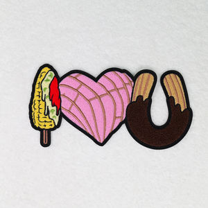 Venta caliente XOXO parche <span class=keywords><strong>BEMINE</strong></span> lentejuelas vacaciones hierro en San Valentín brillo Chenille parches - Product Image 2