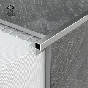 Wholesale Price Brushed Aluminum Corner Metal Tile Edge Trim Right Angle For Ceramic Borders