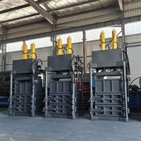 Presse à balles verticale professionnelle pour métaux de rebut, à double cylindre, robuste, pour canettes en aluminium