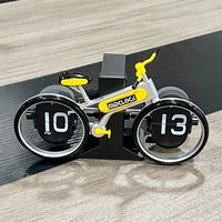 Horloge rétro numérique à rabat pour vélo, design vintage, mécanique, à piles